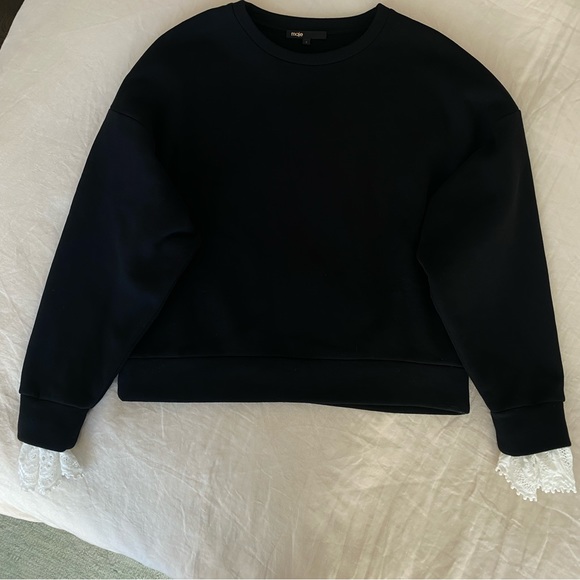 Maje Removable Collar Sweatshirt - Picture 5 of 6